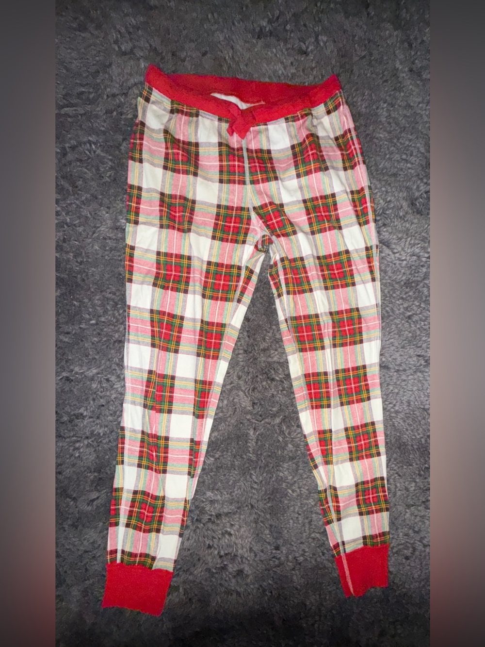 Red Plaid Lounge Pants - Cozy Holiday Pajama Bottoms